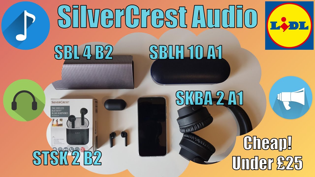 SilverCrest BEST CHEAP SPEAKERS & HEADPHONES - SBL 4 B2 | SBLH 10 A1 | SKBA 2 A1 |  STSK 2 B2 - 2020