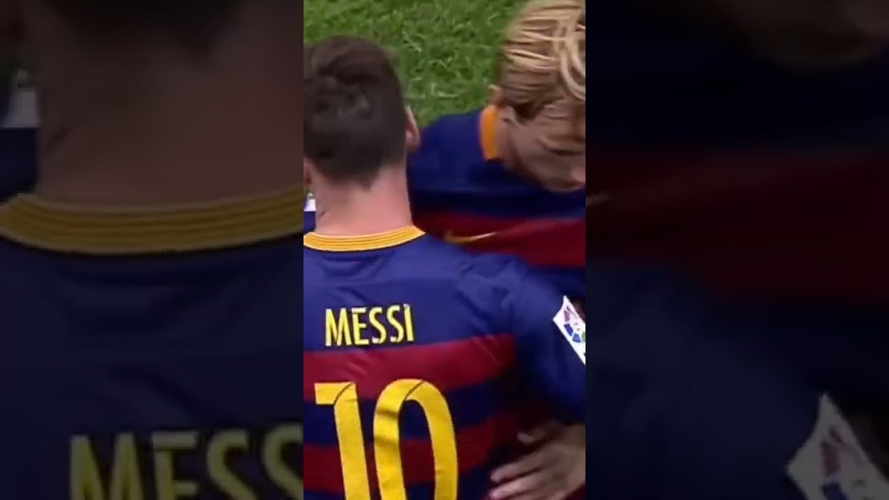 Simeone Messi'nin Oyuna Girdiğini Görüp Gole Sevinmiyor#messi #lionel #cr7