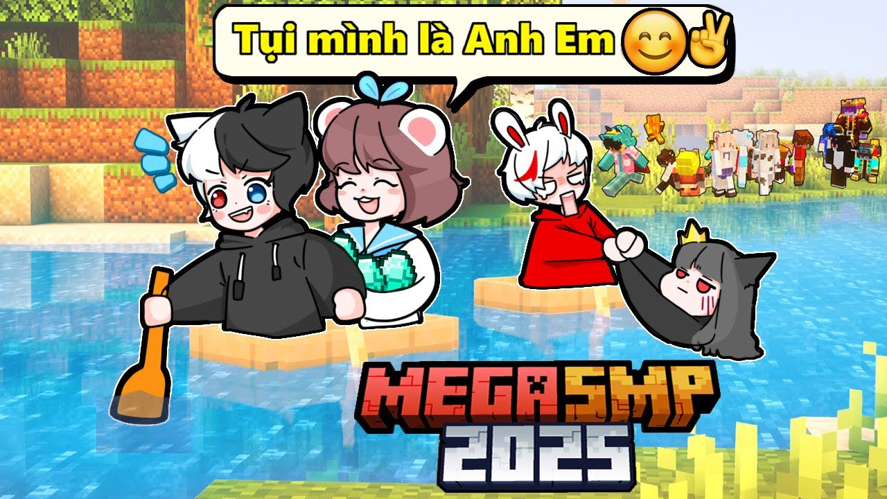 Simmy và Siro Trở Thành Đồng Đội ☺️⚔️ |Minecraft MEGA SMP| Tập 1