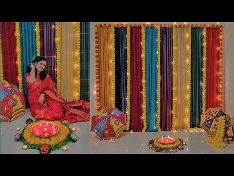 Simple & Easy Festival decoration ideas at home/ wedding decoration ideas for home