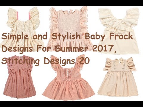 Simple and Stylish Baby Frock Designs For Summer 2017, Stitching Designs 20