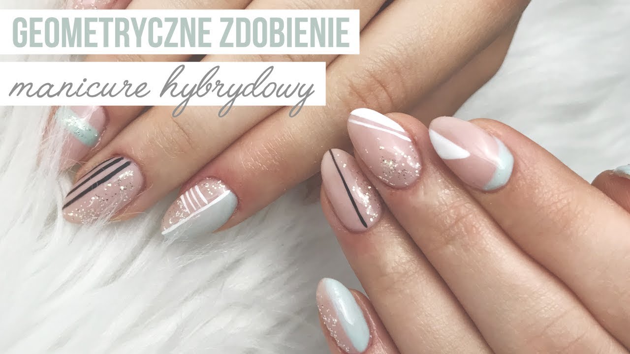 Simple Geometric Nails Tutorial | Geometryczne Wzory Na Paznokciach Krok Po Kroku