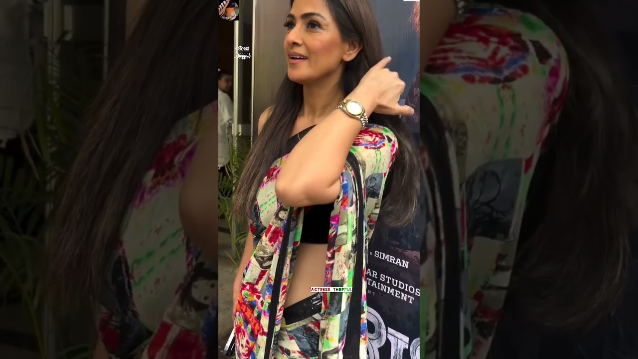simran actor saree Hip size video