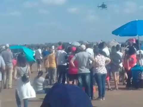 Simulação de resgate no domingo aéreo Pirassununga