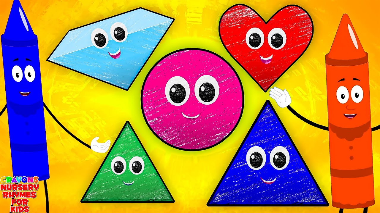 Sing Along and Learn Shapes with Crayons