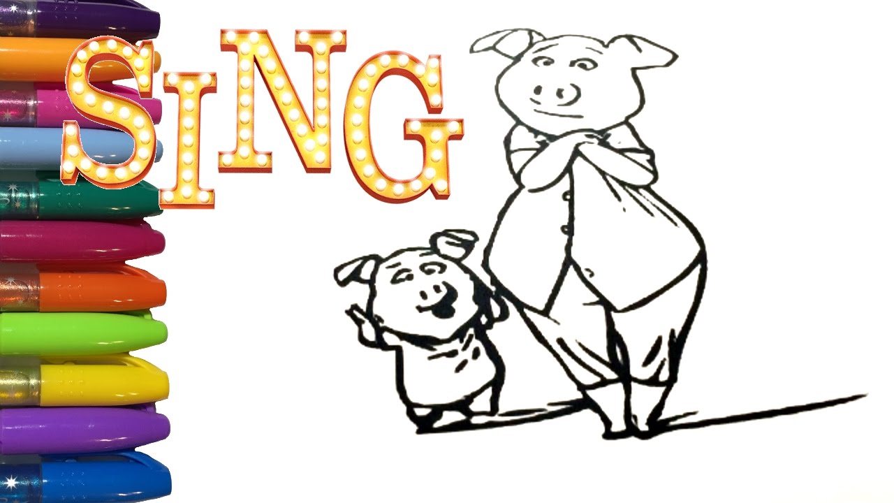 Sing Movie - Coloring Pages with Rosita before her transformation!!