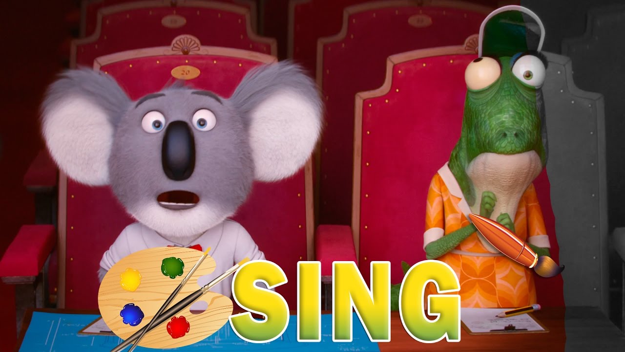 Sing Movie - Kids Coloring Book | Coloring Pages for Children with Buster Moon