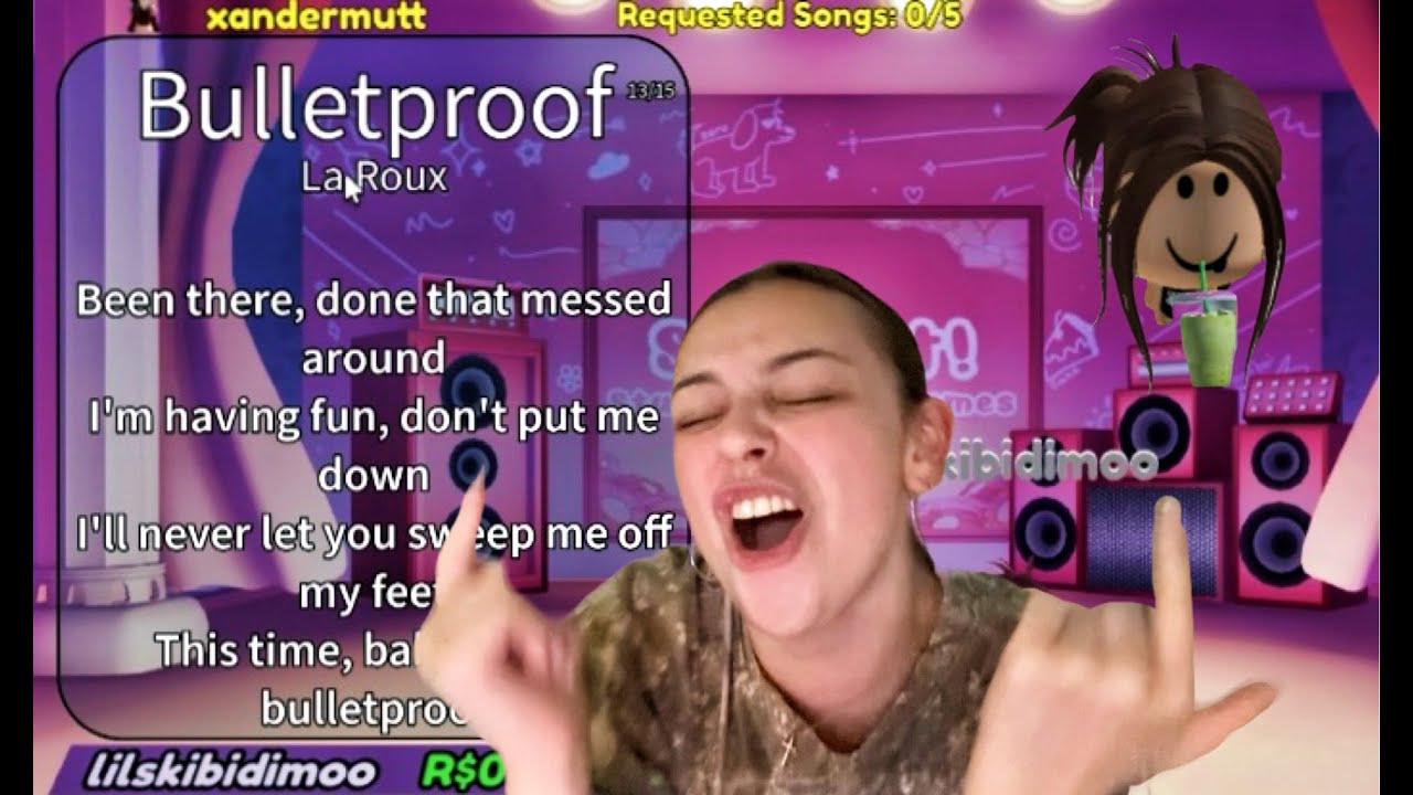 singing for my life in ROBLOX KARAOKE