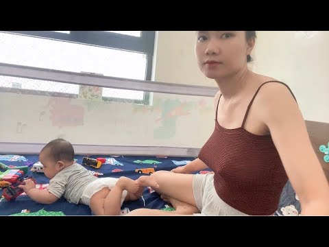 Single mom Breastfeeding: Peaceful day, mukbang with my  babies