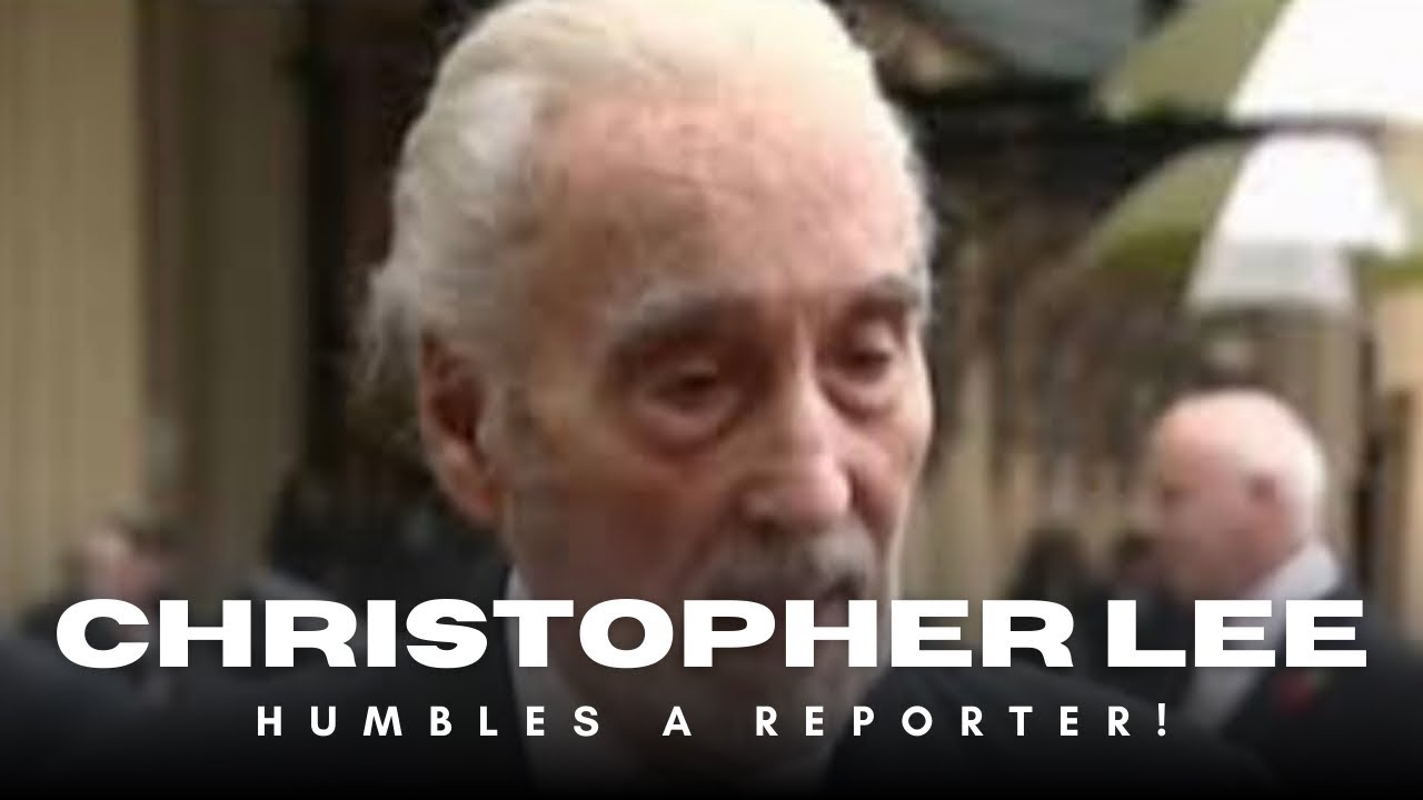 Sir Christopher Lee humbles a reporter.