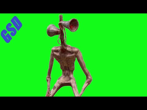 Siren Head Nice Model Green Screens (CGTrader)(Horror Skunx) | Trevor Henderson Fan Made