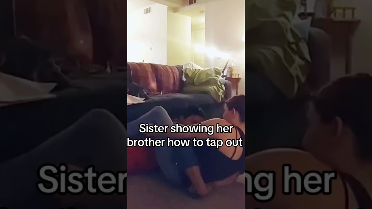 Sister vs brother #1 #headscissor#trianglechoke #mixedfight
