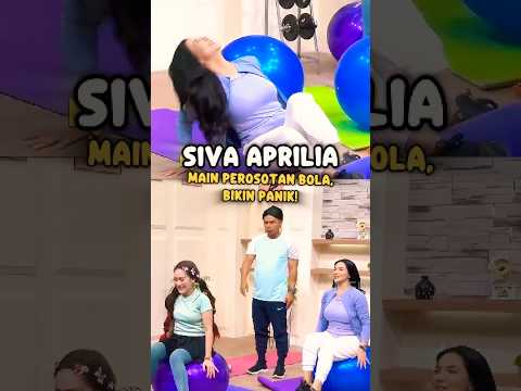 Siva Aprilia Main Perosotan Bola, Bikin Panik Penonton🥶 #sivaaprilia #laporpaktrans7 #shorts
