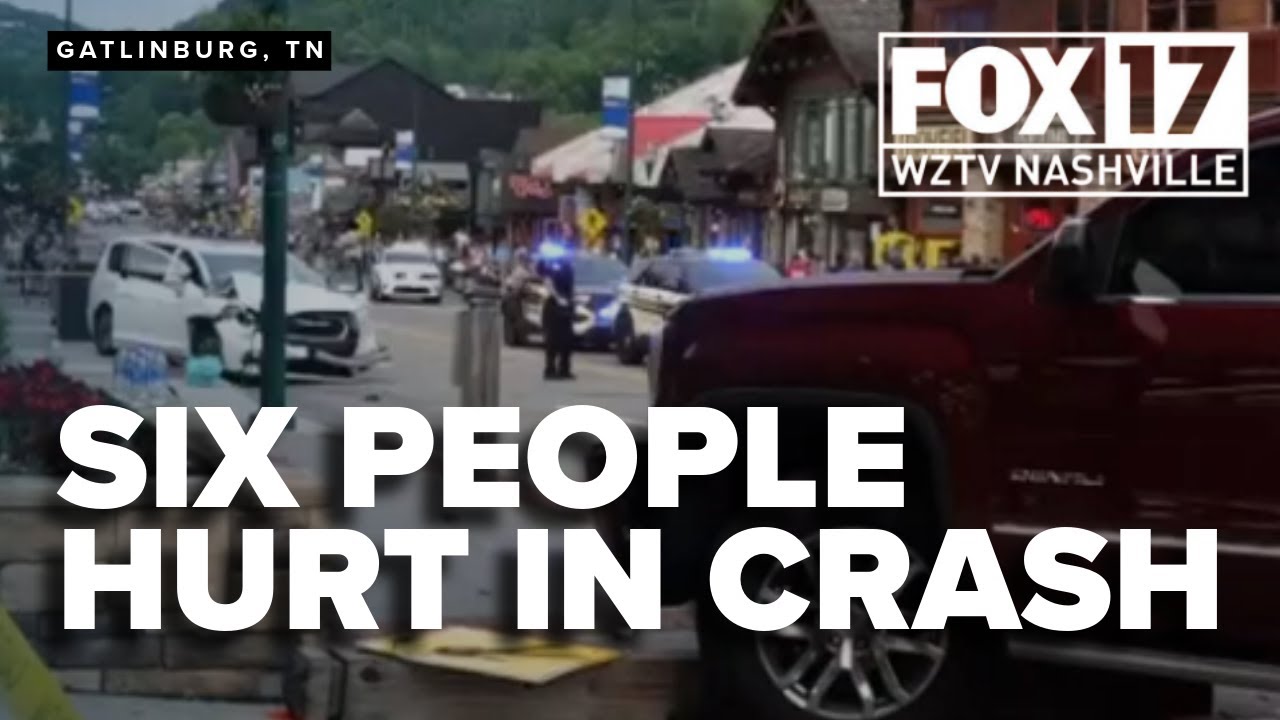 Six hospitalized in multi-car crash in Gatlinburg, Tennessee