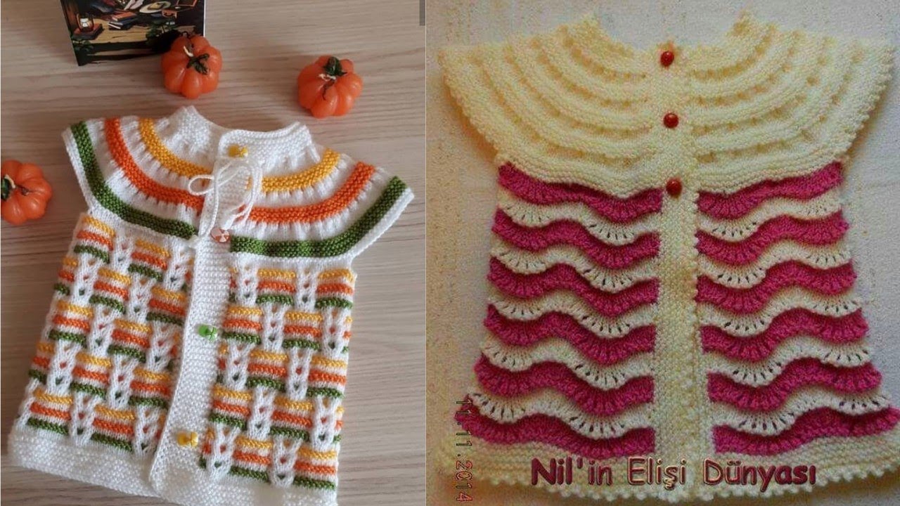 Sizin İçin Seçtiğimiz En Beğenilen Kız Çocuk Yelek Modelleri 🌟 Kız Bebek Örgü Yelek #yelek #kızyelek