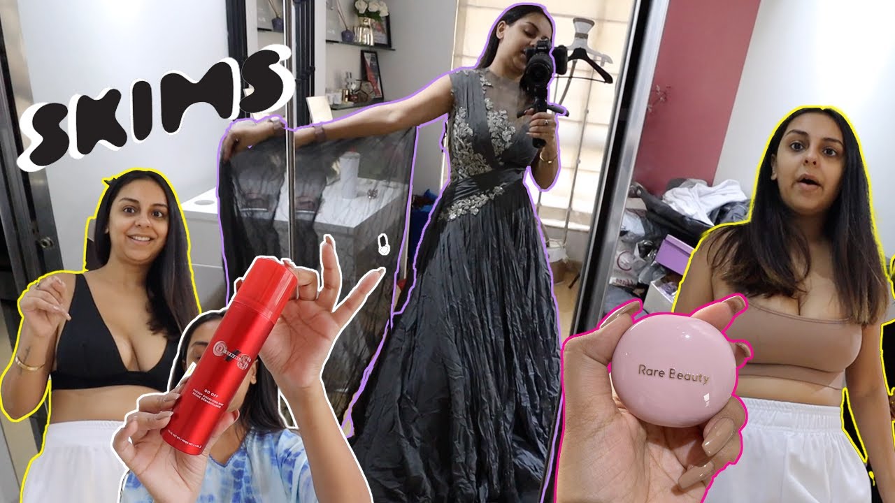 Skims try on haul + Sephora shopping + wedding gown try on time!