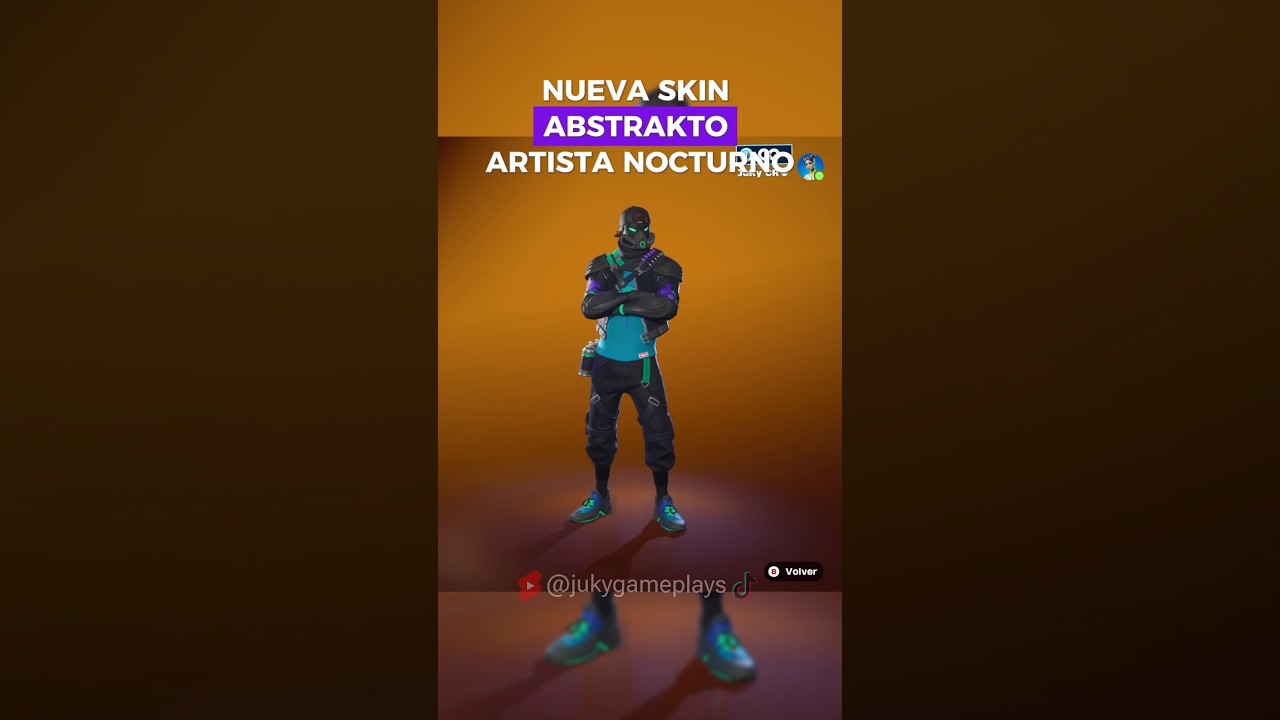 Skin Abstrakto Artista Nocturno #fortnite #fortniteclips #gameplay #games #gaming #gamingvideos