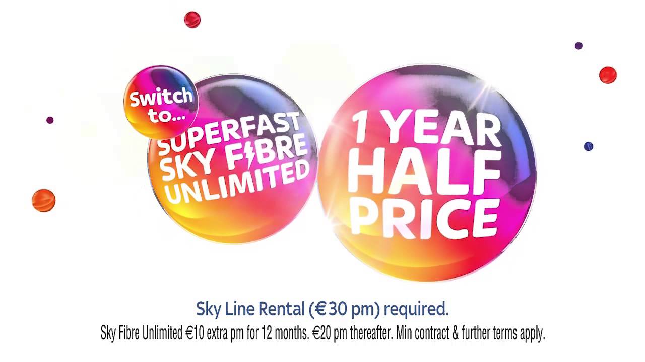 Sky Fibre advert with Joy from Inside Out (Ireland)