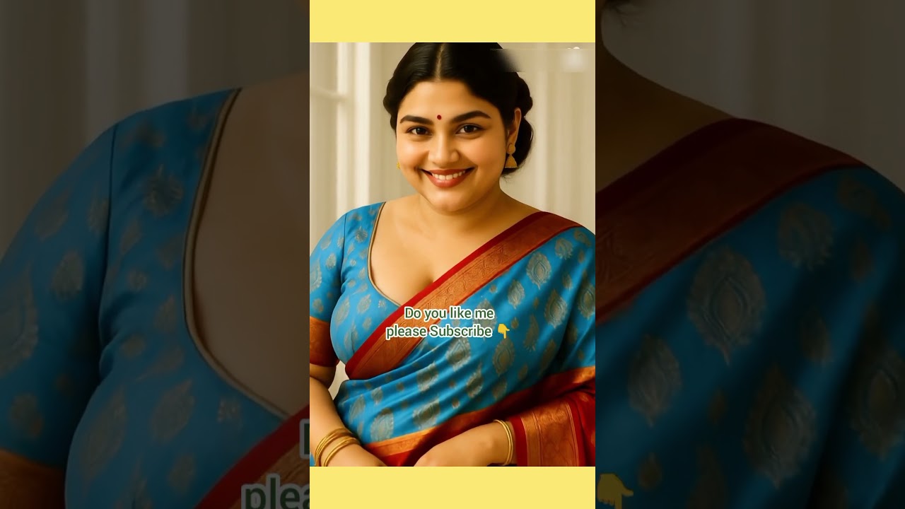 Sky Red ♥️  Saree Model/ Ai Trending Video Sharee Model/ Beautiful Smile/#ai #saree #love #shorts