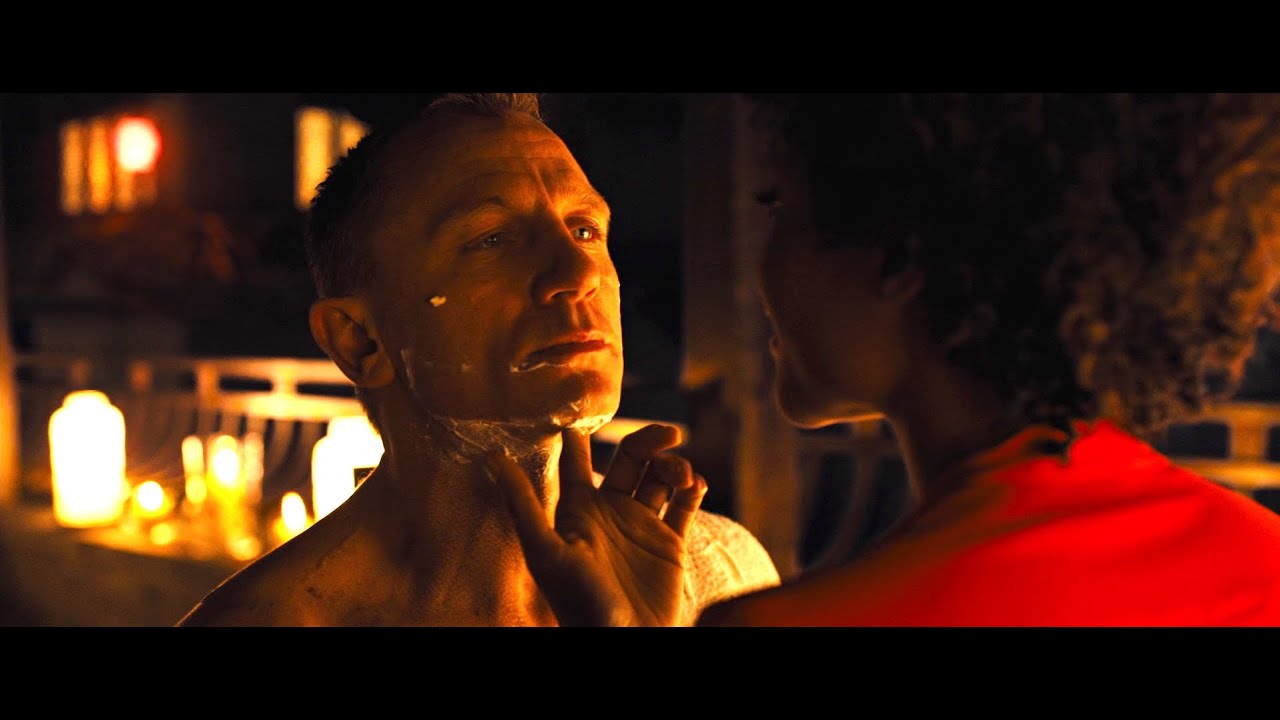 Skyfall (2012) - Moneypenny Shaves 007 Scene
