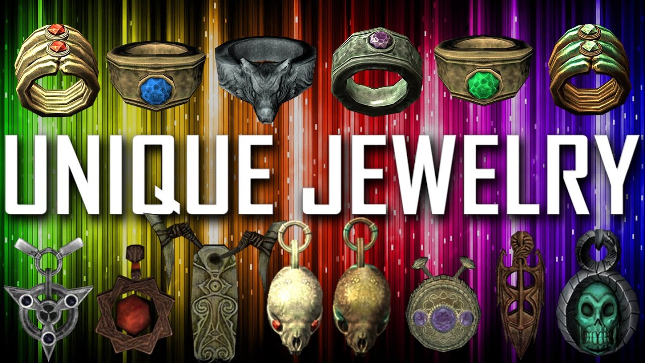 Skyrim - All Unique Jewelry Rings Necklaces Amulets