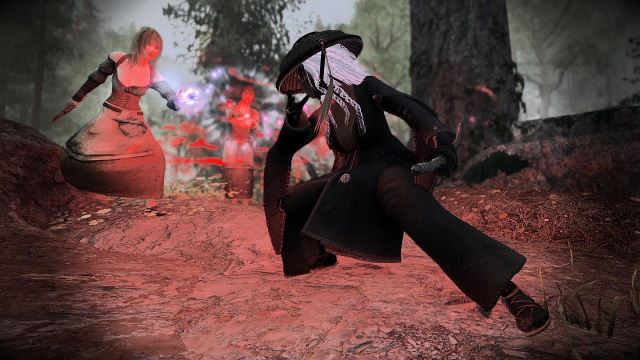 SKYRIM MOD | COLORFUL MAGIC BOSS FIGHT - TWIN SUCCUBUS