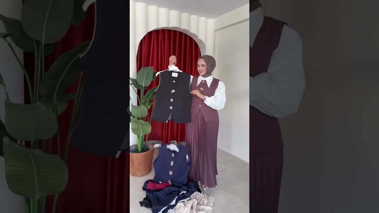 Sıla etekli takım | etekli kombin önerisi | yelekli kombin #hijab