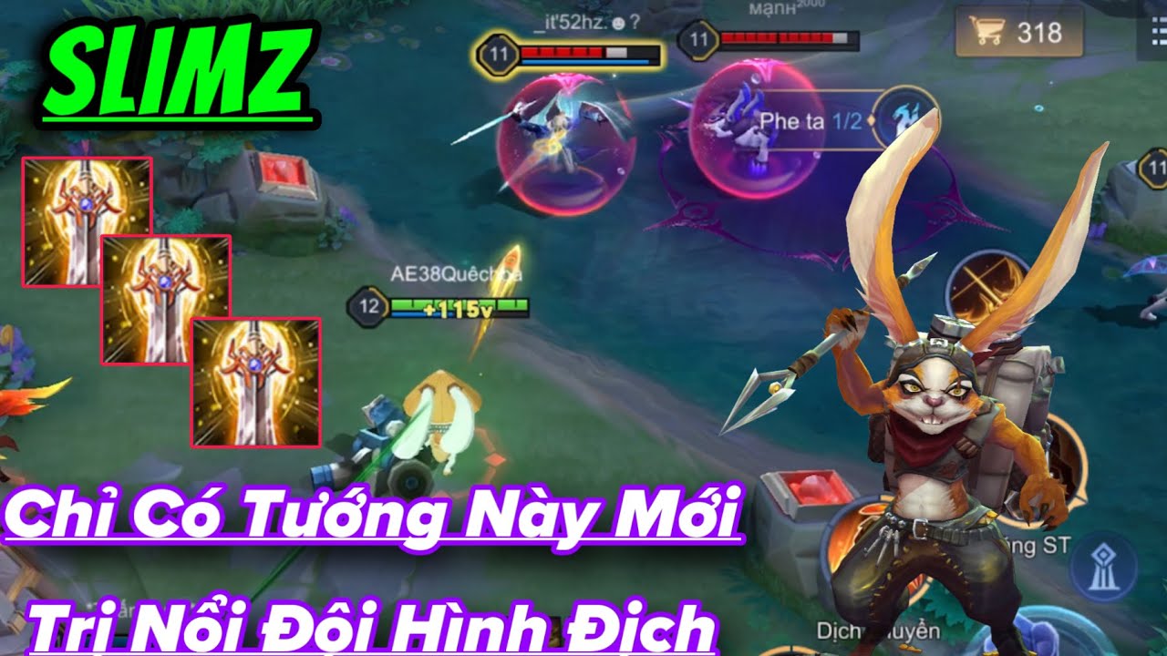 SLIMZ Liên Quân || Nhìn Đội Hình Trâu Bò Của Địch Thì Chỉ Có SLIMZ Mới Trị Nổi 17 Phút Gắt