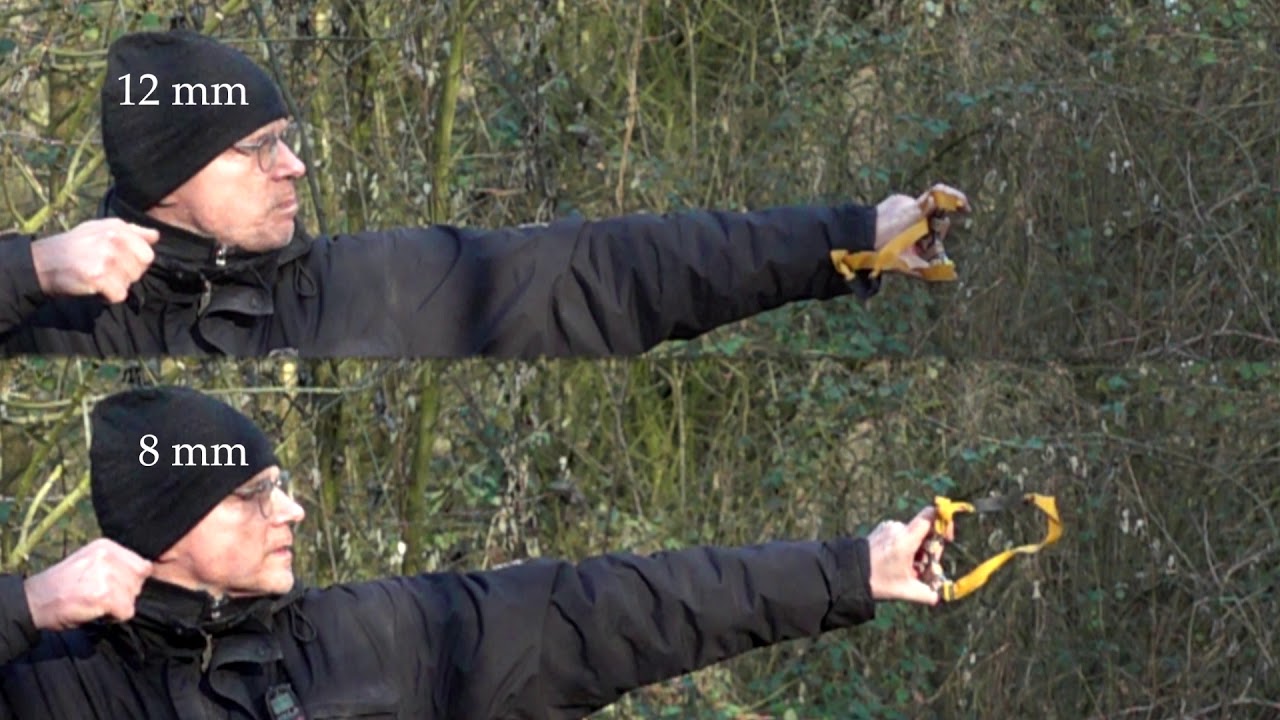Slingshot Shooting - 100-times super slow motion