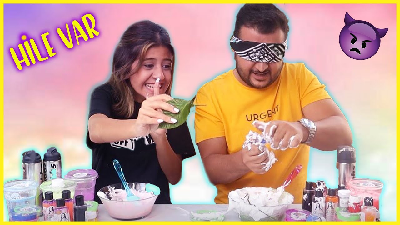 SLİME CHALLENGE GÖZÜ KAPALI HİLELİ YAĞMUR KAYA