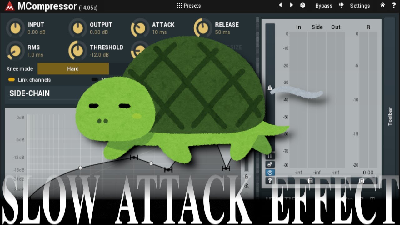 Slow Attack(fade in) effect with Melda compressors