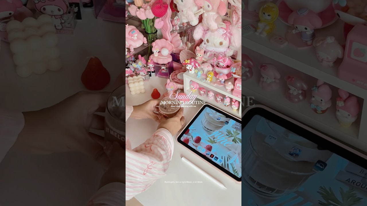 slow sunday morning 🌧️🎀 #cozymorning #morningroutine #rainyweather