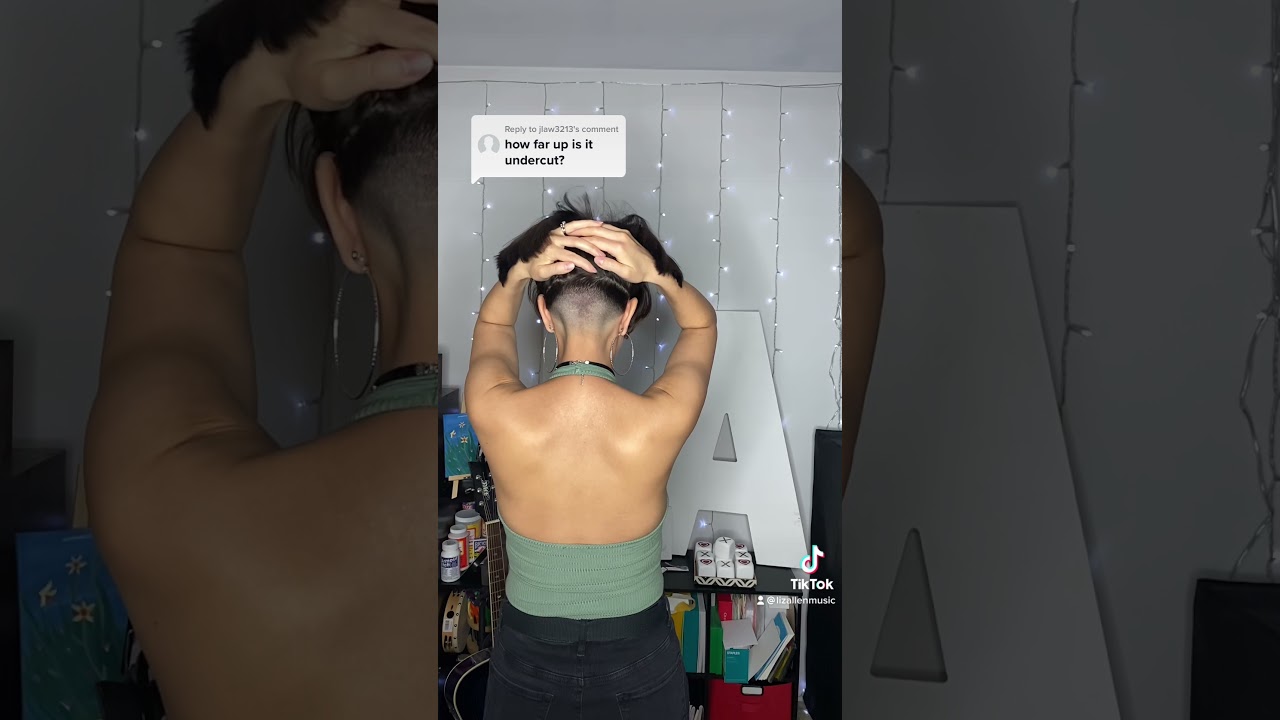 Slowmo of me showing my undercut