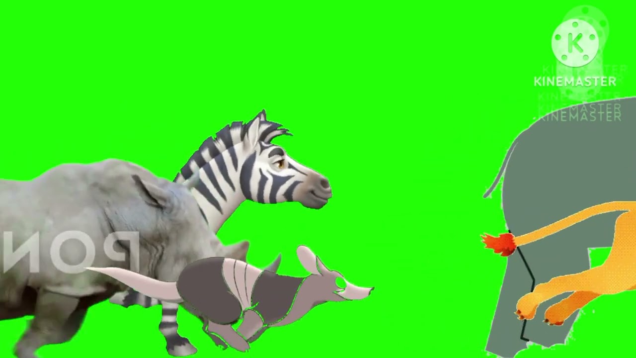 Small Animal Stampede Green Screen