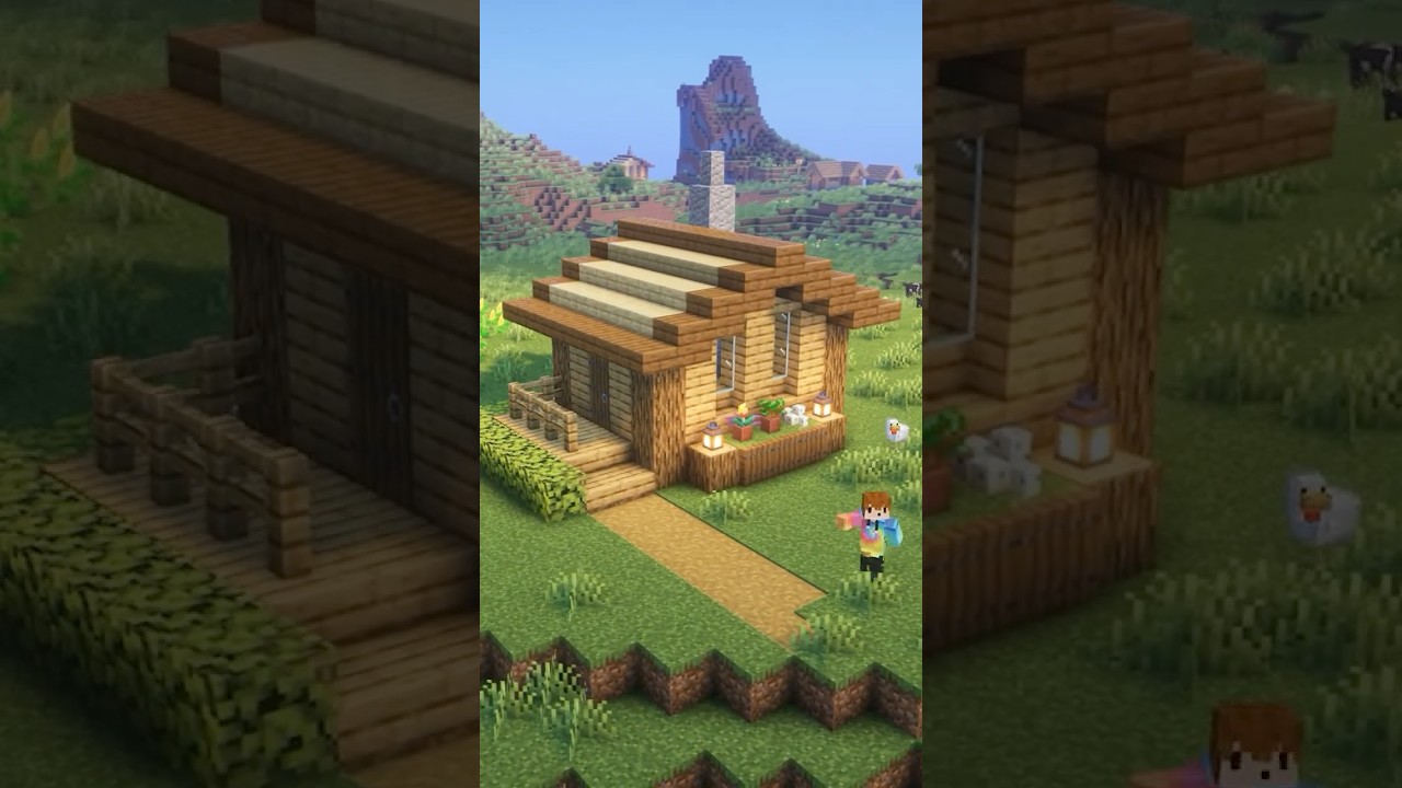 Small Wooden House in Minecraft Tutorial