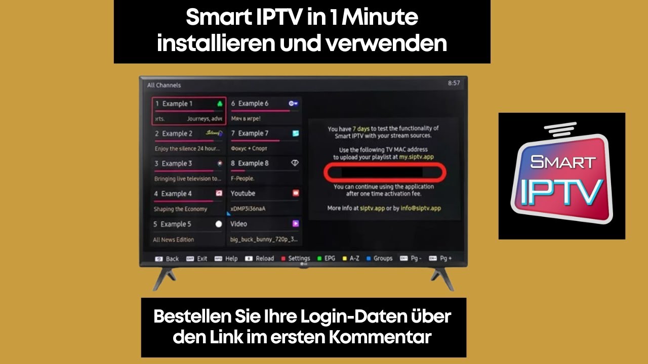 Smart IPTV in 1 Minute installieren und verwenden | Einfache Schritte! (2025)