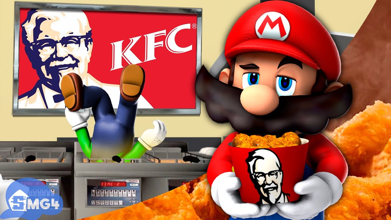SMG4: Mario Works At KFC