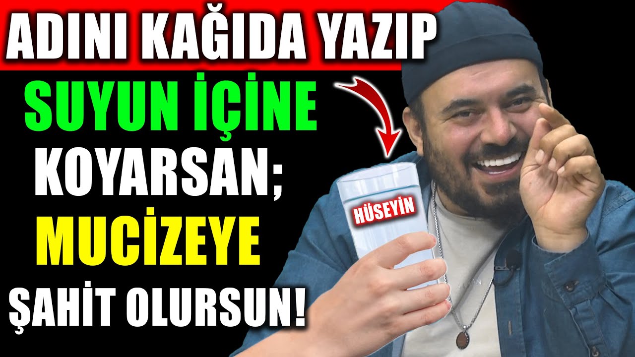 İsmini Yazıp Suya Koydu – Sonrasında Yaşadıkları Dikkat Çekti !