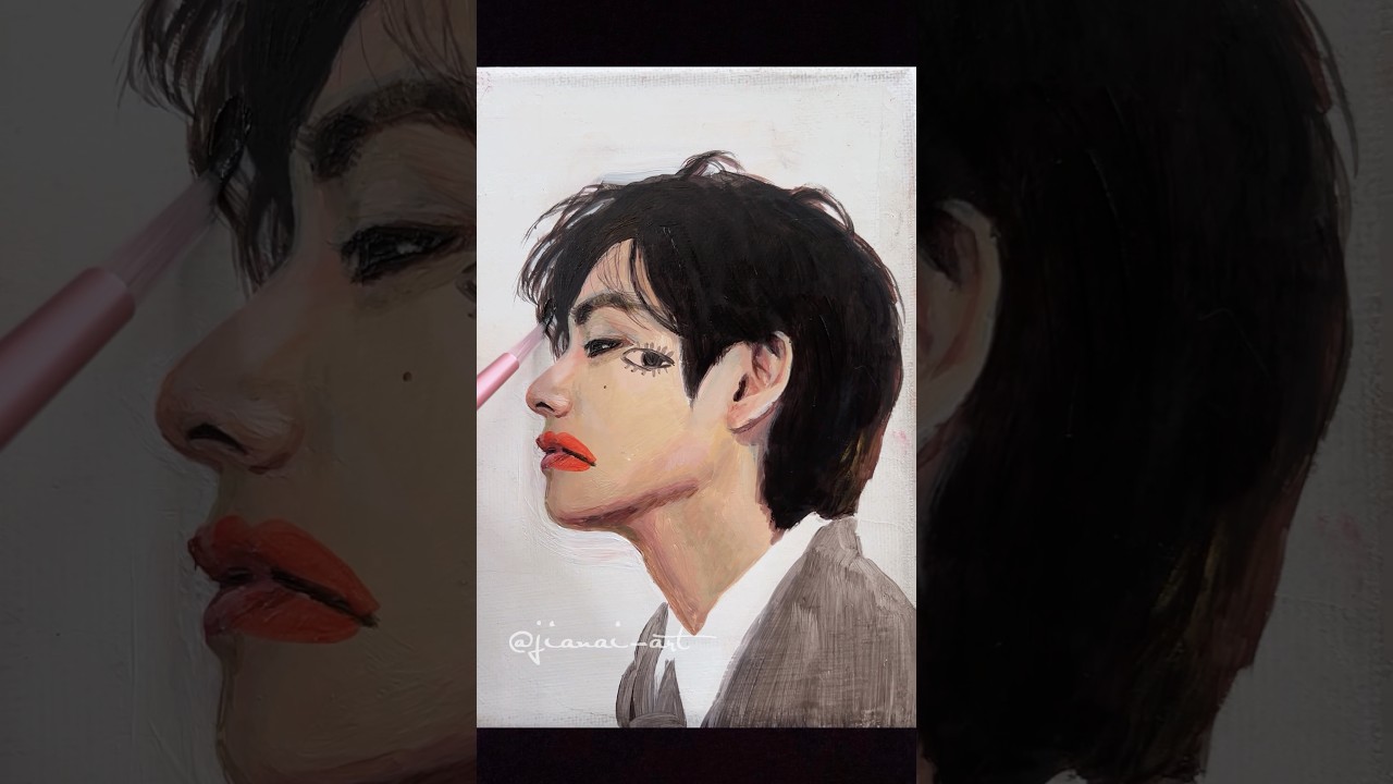Smooth like butter #bts #kimtaehyung #kpop #painting