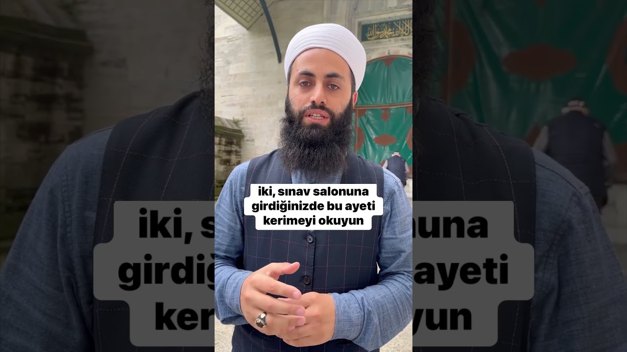 Sınavda başarılı olmak için bu duayı okuyun