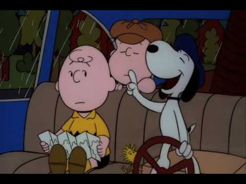 Snoopy Drives to the Chateau