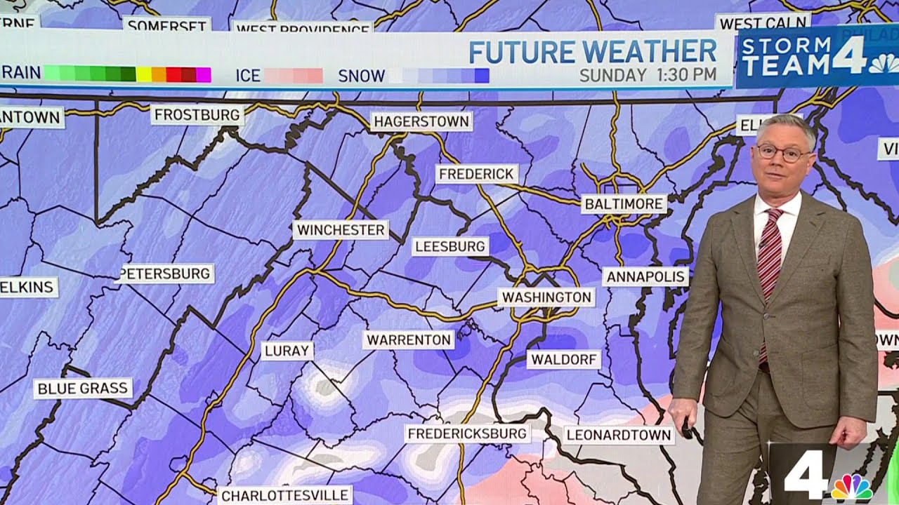 Snow expected in DC before single-digit wind chills for Inauguration Day  | NBC4 Washington