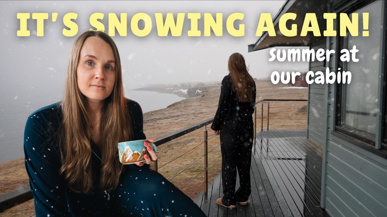 SNOW in June? A Week of Quiet Mornings in Our Arctic Cabin ︱ Svalbard, Polar Day