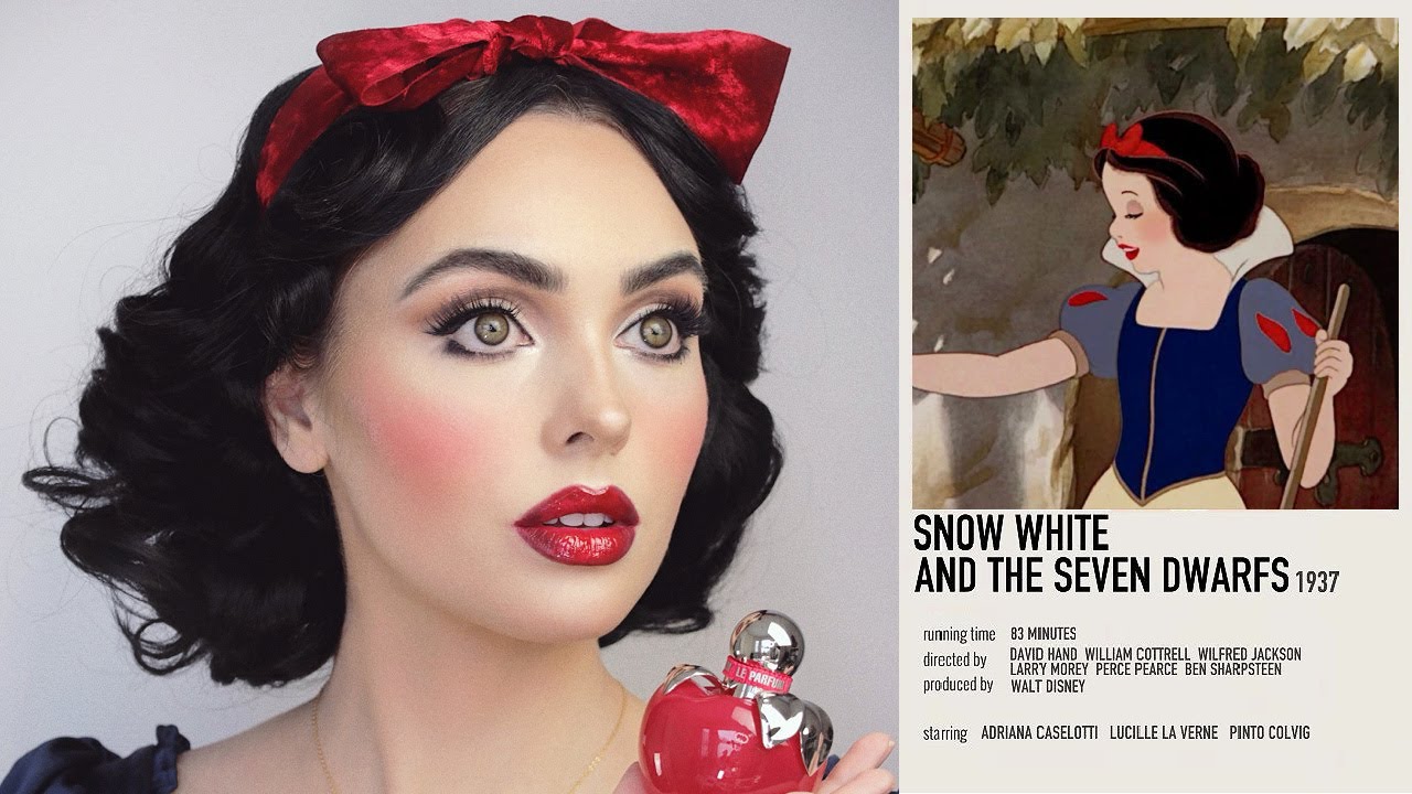 SNOW WHITE Makeup Tutorial 🍎 Live Action Disney Princess Glam