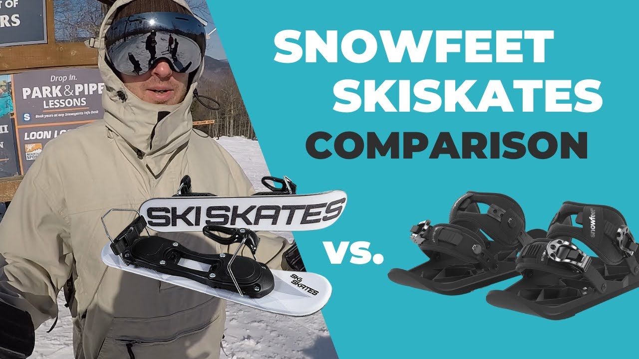 Snowfeet* vs. Skiskates Comparison | First Time Review by Snowboarder