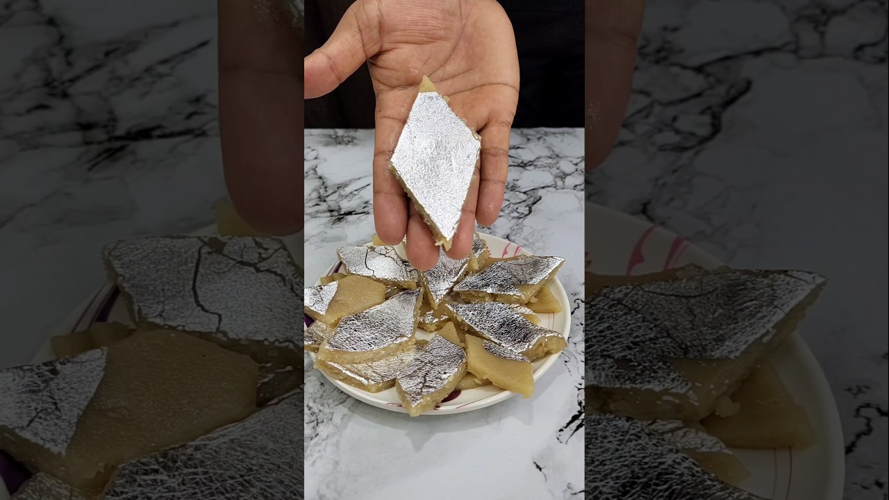 So Delicious Homemade Kaju Katli 🍬 #shorts #cooking  #food #asmr #recipe #kajukatli