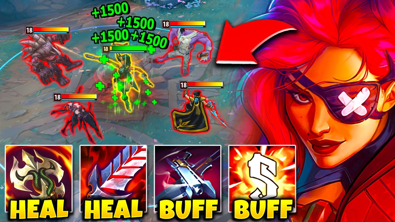 So Samira is basically invincible with these buffs... (THIS HEALING IS CRAZY)