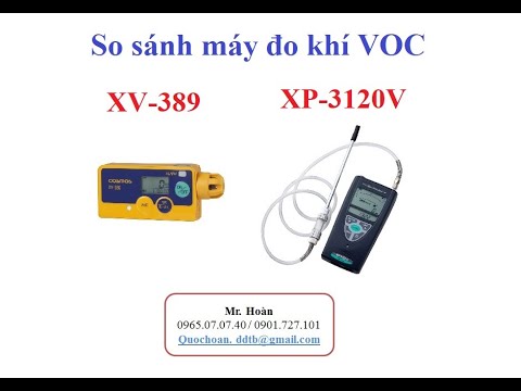 So sánh máy đo khí VOC xp-3120-V và xv-389 Cosmos   0965070740