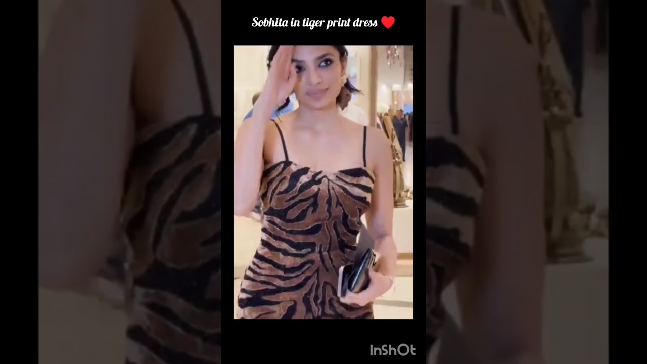 Sobhita Dhulipala Turns Heads in Tiger Print Dress 🔥