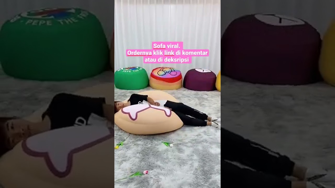 sofa viral. sofa empuk dan gemoy , bantal sova karakter #shorts #trending #shopee